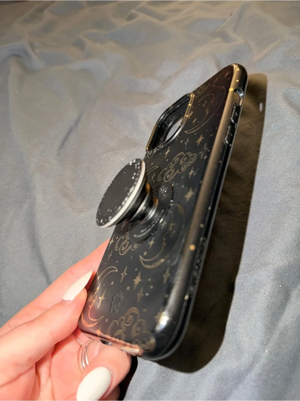 Velvet Caviar Black Celestial Phone Case with PopSocket - used iPhone 13pro max